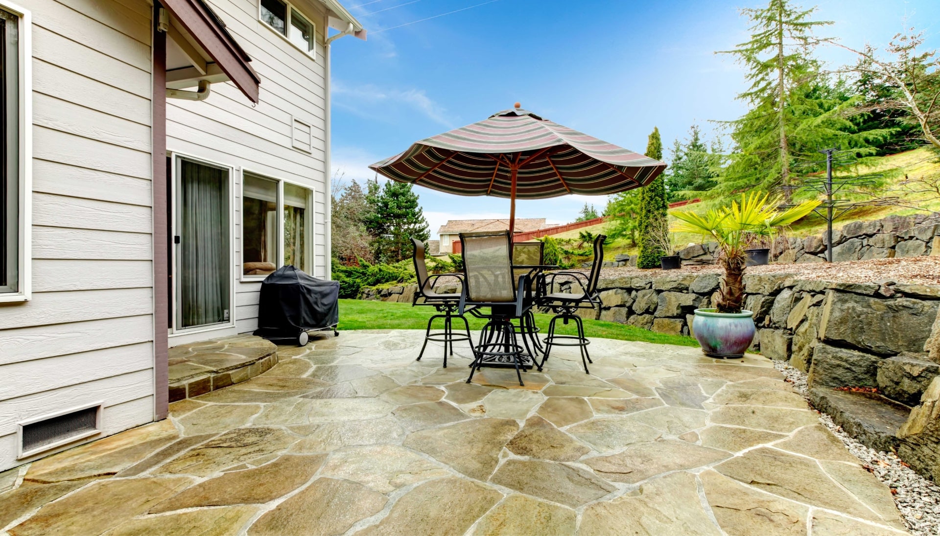 Beautifully Textured and Patterned Concrete Patios in Rochester, Minnesota area!